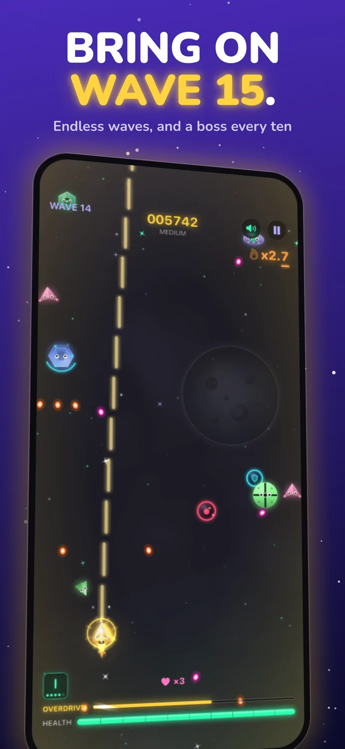 Bring on wave 15: Endless mode, with a boss every ten waves